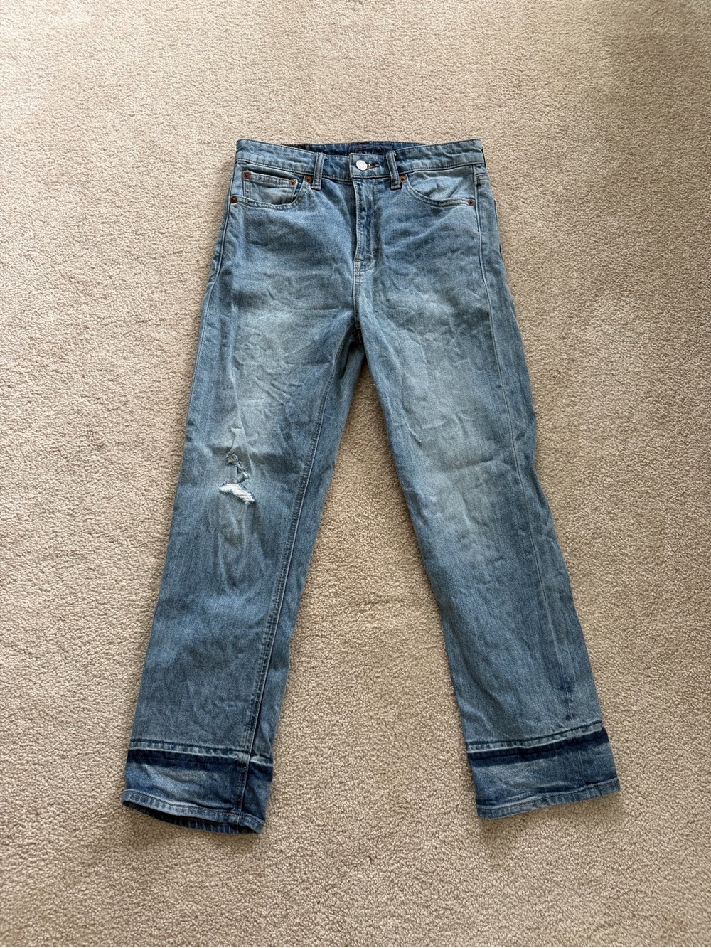 Lucky Brand Straight Leg Jeans in Blue Size 2